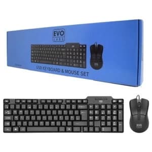 Evo Labs CM-500UK USB Keyboard & Mouse Set