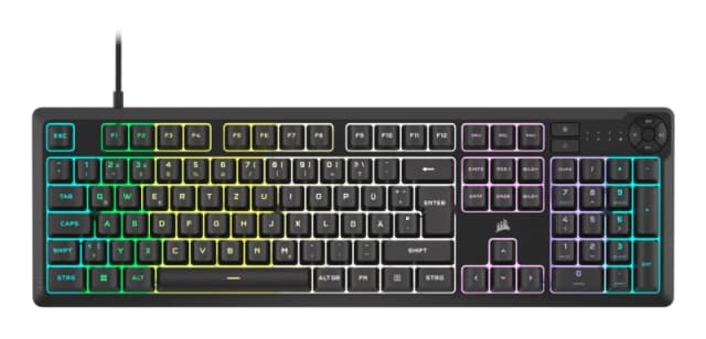 Corsair K55 CORE RGB keyboard Gaming USB QWERTY Nordic Black