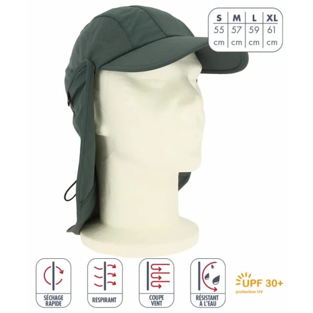 Rain cap Elementerre Albatros Gris Unisex L