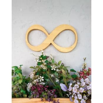 Infinity - Natural Brown Decorative Wooden Wall Accessory