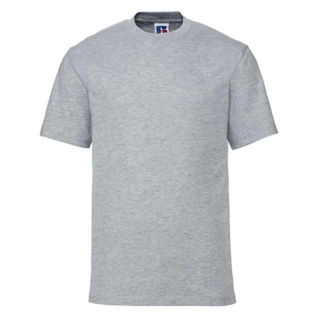 Russell Mens Super Ringspun Cotton Classic T-Shirt in Grey Size: Large Grey Male L