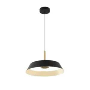 Vertigo Integrated LED Pendant Ceiling Light Black, Gold 3000K 2160Lm