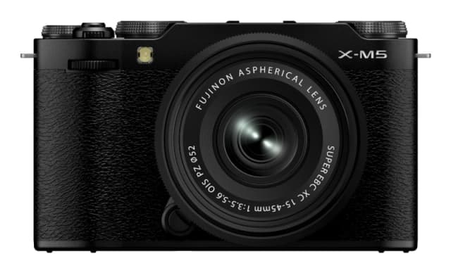 Fujifilm X-M5 Mirrorless Camera with FUJINON XC 15-45mm f/3.5-5.6 OIS PZ Lens - Black 4547410547702