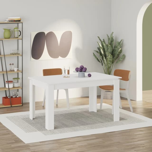 Decortie Tolmen' Extendable Dining Table 140cm 4 Seater in White Size: 2 Pack White Unisex 2 Pack