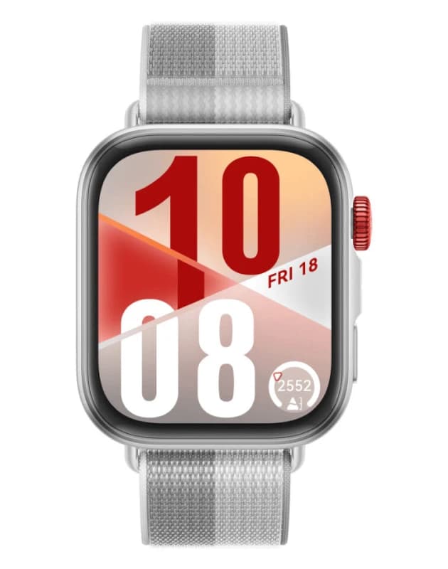 Huawei Watch Fit 4 - Aluminium Alloy, Grey Fluoroelastomer Strap, Silver/Grey 6942103155031