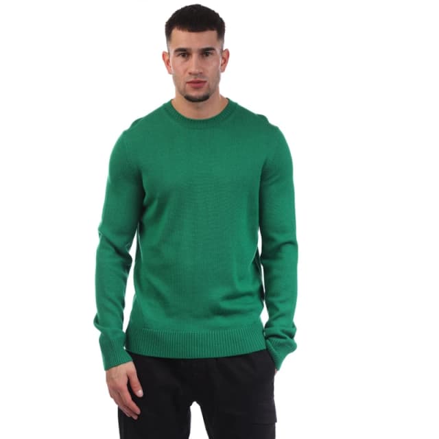 Emporio Armani Virgin Wool Regular Fit Jumper Green male XS