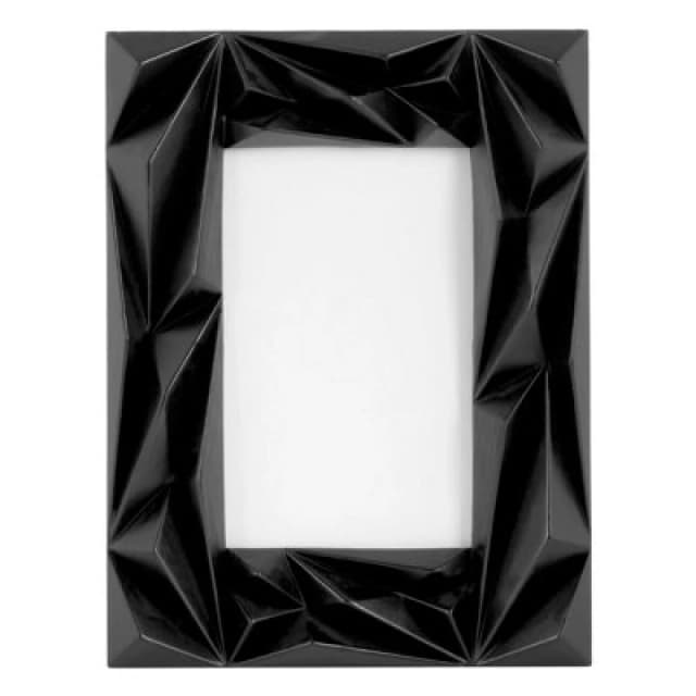 Interiors by Premier Geo Prisma Black 4" x 6" Photo Frame Black
