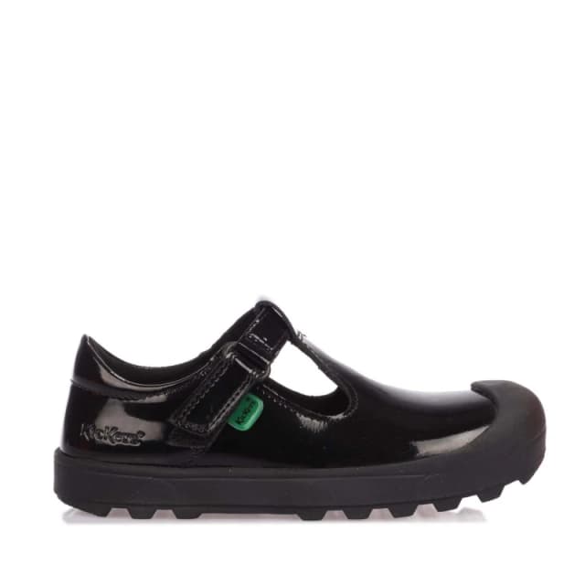 Kickers Plunk Patent Shoe Black female 8.5 infant