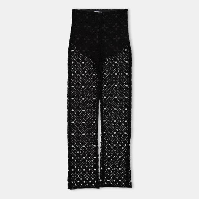 Off White Womens Knitted Trousers Black female 8 (XS)