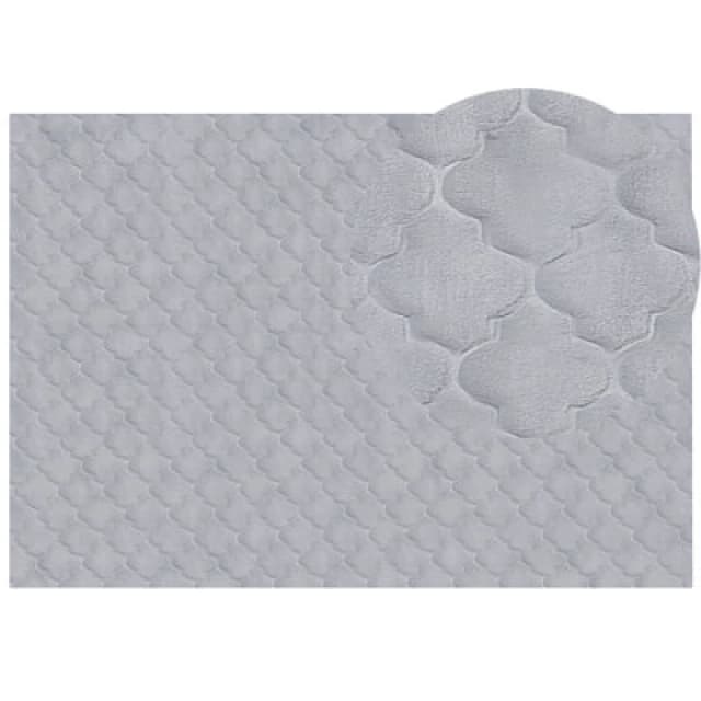 Beliani Faux Fur Rug Gharo Grey 160 X 230 Cm