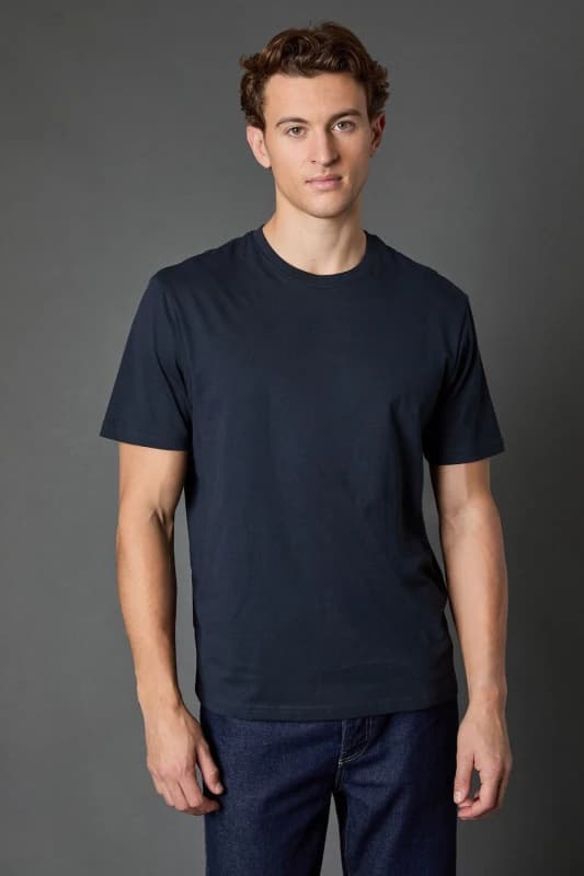 Burton Mens Navy Plain Crew Neck T-Shirt Navy L Male BBB05570