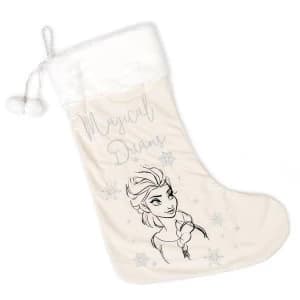Disney Silver & Gold Velveteen Christmas Stocking - Elsa