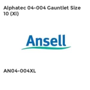 ANSELL ALPHATEC 04-004 GAUNTLET SIZE 10