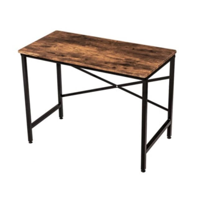 Oypla 100cm Heavy Duty Industrial Writing Computer Desk Brown unisex