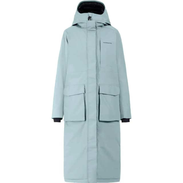 Womens long parka Didriksons Leya Bleu Female 42
