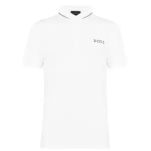Boss Pauletech Polo Shirt - White