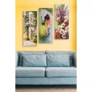 MDF0011 Multicolor Decorative MDF Painting (3 Pieces)