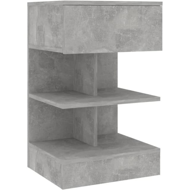 VIDAXL Bedside Cabinet Concrete Grey 40x35x65cm Engineered Wood vidaXL 8720286642535