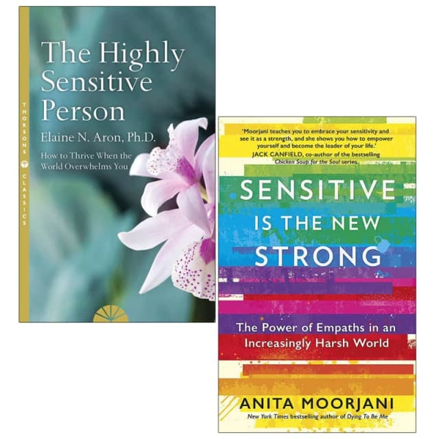 The Highly Sensitive Person & Sensitive is New Strong 2 Books Collection Set Paperback Elaine N. Aron, Anita Moorjani Books