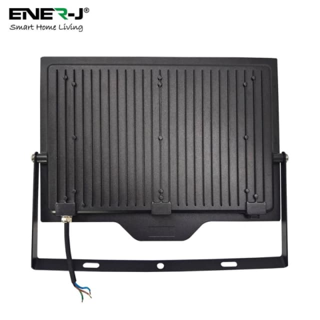 ENER-J 200W LED Floodlight CCT Switchable 3000K 4000K 6000K IP65 in Black Unisex