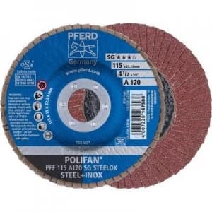 PFERD 67612115 POLIFAN-serrated washer PFF 115 A120SG STEELOX Diameter 115mm 10 pc(s)