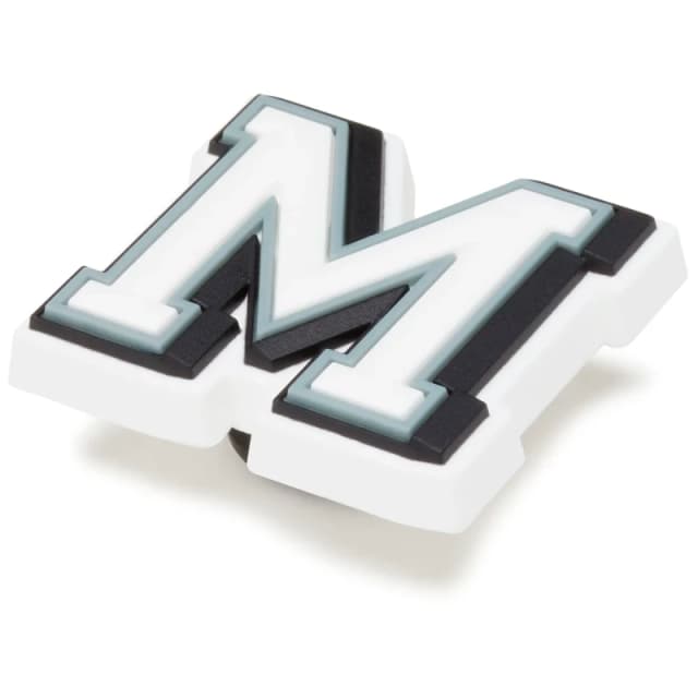 Crocs Clip jibbitz Crocs Letter M Blanc Unisex TU