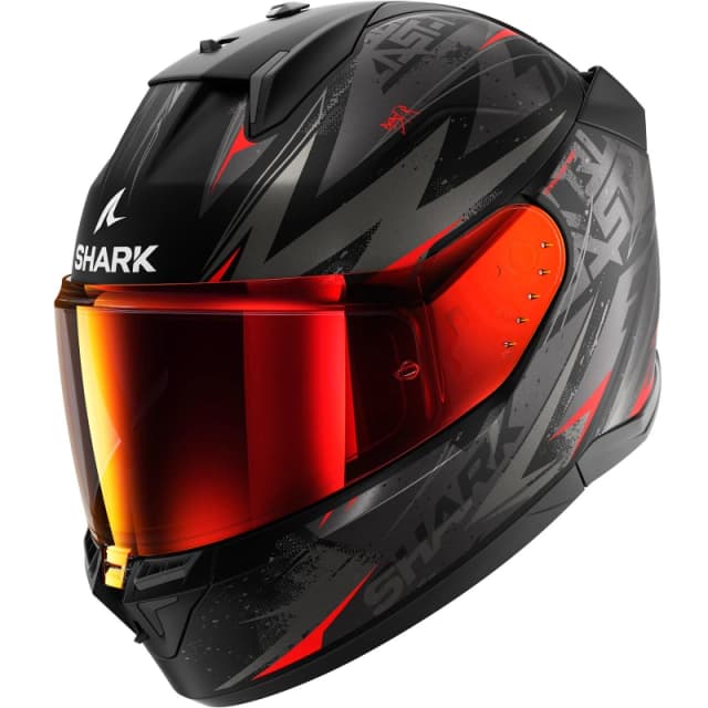 Shark D-SKWAL 3 Blast-R Mat Black Anthracite Red KAR Full Face Helmet Size XS