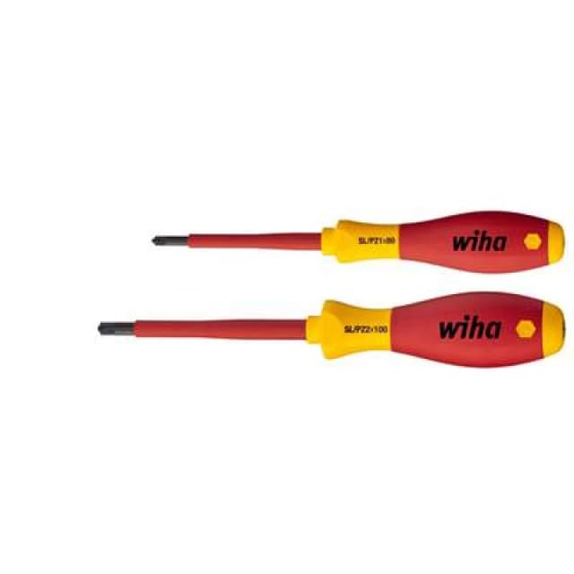 Wiha Wiha VDE Screwdriver set 2 Piece Pozidriv 32282