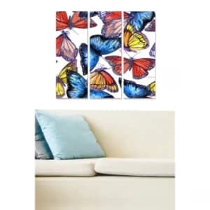 MDF265711706 Multicolor Decorative MDF Painting (3 Pieces)