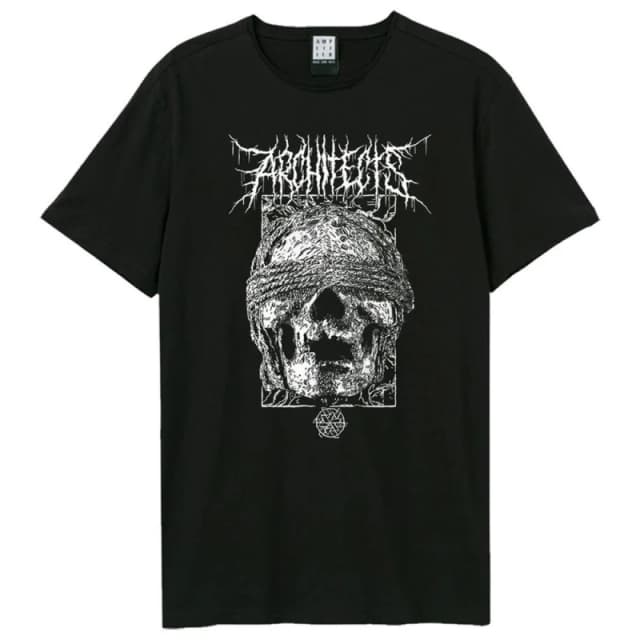 Amplified Mens Skull Death Metal Architects T-Shirt in Black Size: XS Black Male XS