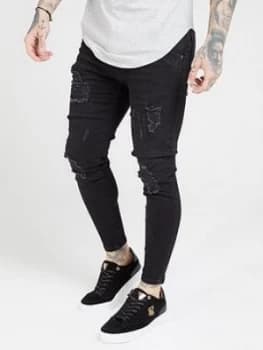 Siksilk Distressed Skinny Denims