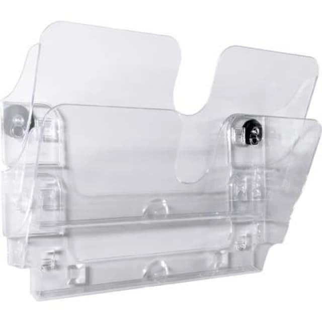 Durable Durable Flexiplus 1709022400 Wall-mount brochure holder Transparent No. of compartments 2 1709022400