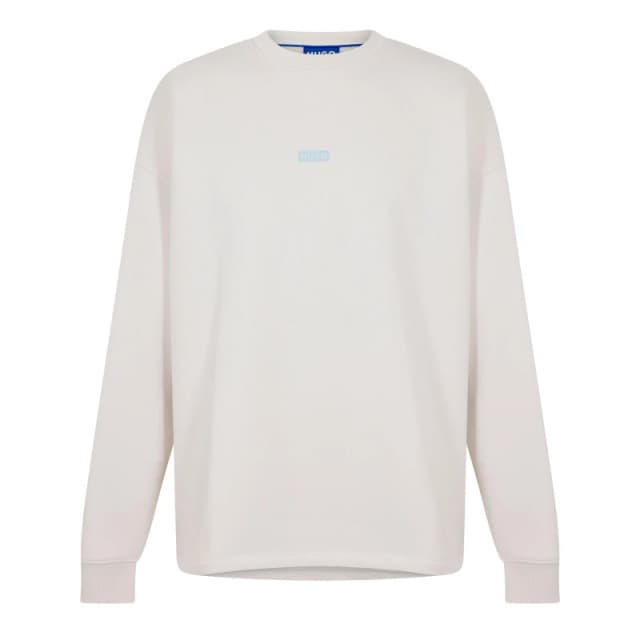 Hugo Mens Naviu Blue Crew Sweatshirt Open White male S