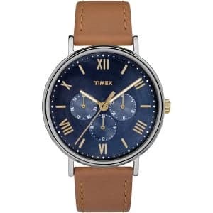 Timex TW2R29100 Mens Southview Multifunction Watch with Leather Strap