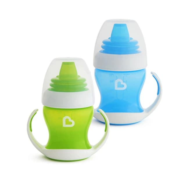 Munchkin Gentle Baby Transition Trainer Cups Blue & Green Blue One Size