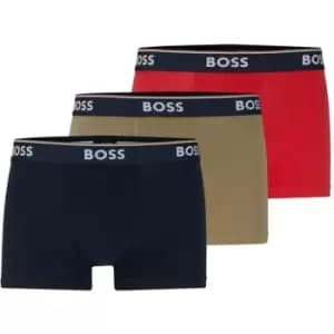 Boss Bodywear 3 Pack Power Boxer Shorts - Red