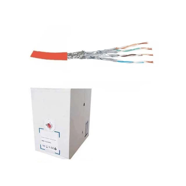 FDL CAT.6a S-FTP STRANDED PATCH CABLE LSZH (305M BOX) - RED