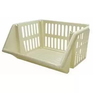 Whitefurze Vegetable Rack, 35cm, Cream