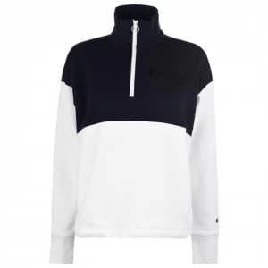 Champion Half Zip Top - NAVY/WHITE