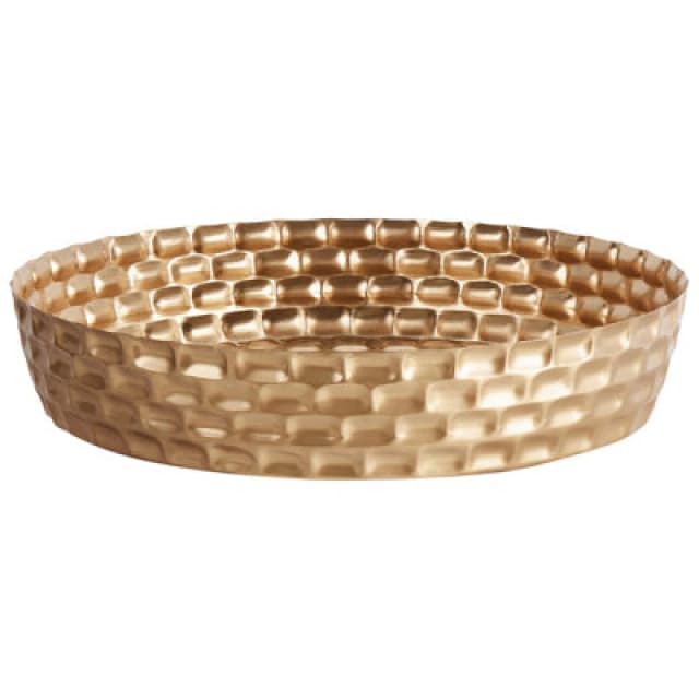Beliani Decorative Tray Suez Metal Gold
