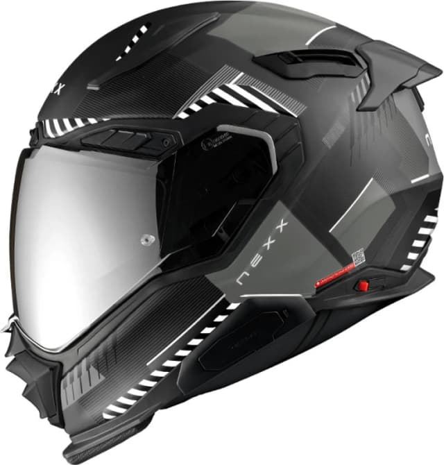 Nexx X.WST3 Fluence Black Silver Matt Full Face Helmet Size XS