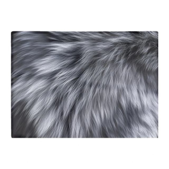 Warren Reed Designer Silver Fox Fur Print Chopping Board