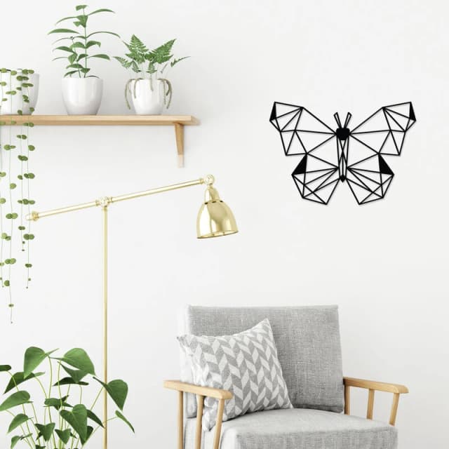 DECORTIE Decortie - metal wall art NO:50 butterfly - Black - Black M.DK.T.13332.41