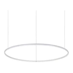 Ideal Lux LED Decorative Round Integrated Pendant Light White, 3000K