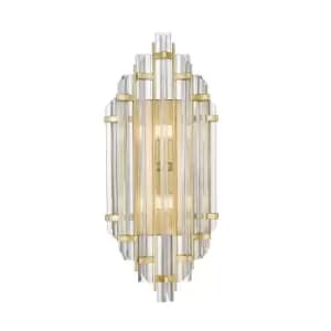 Alexandria Wall Lamp, Gold, Glass, 2x G11