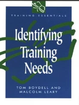Identifying Training Needs by Tony Boydell Paperback