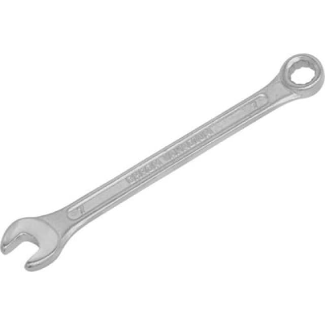 Loops 7mm Combination Spanner - Fully Polished Heads - Chrome Vanadium Steel Metallics