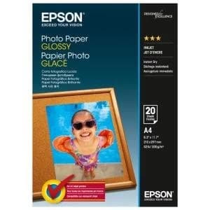 Epson A4 210 x 297mm Glossy Photo Paper 200g m2 20 Sheets