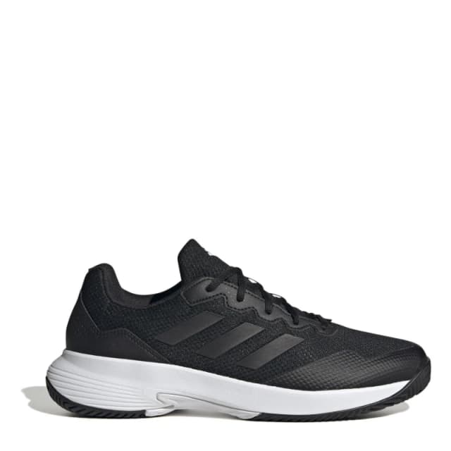 adidas Mens Gamecourt Tennis Shoes Black/Grey male 7 (40.7)