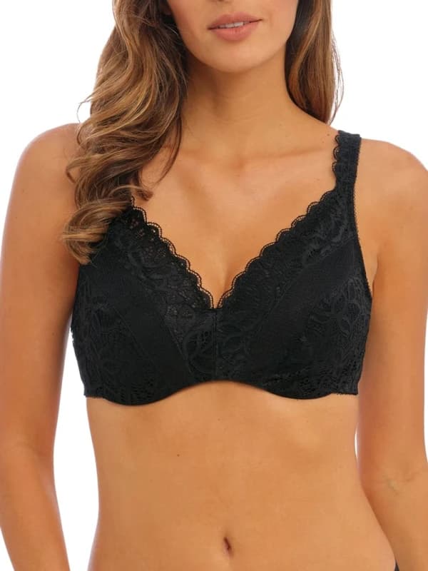 Wacoal Womens Raffine Minimiser Bra in Black Size: 32DD Black Female 32DD